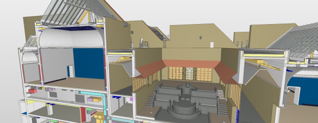 3D-BIM Modell der Neuen Pinakothek